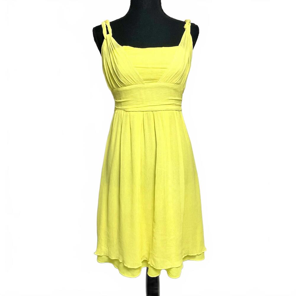 Banana Republic Women’s Size 6 Yellow Chiffon Cocktail Dress Summer 2009